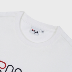 Fila 3d Embroide Logo - Miesten Hoodie - Valkoinen | FI-51174